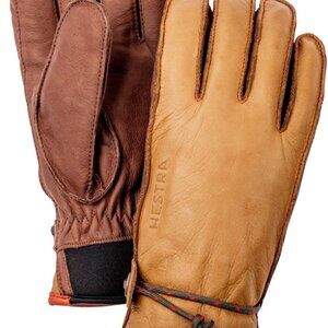 New Hestra Alpine Pro Wakamaya Cowhide Gloves Cork Brown Size 8 Medium M $190